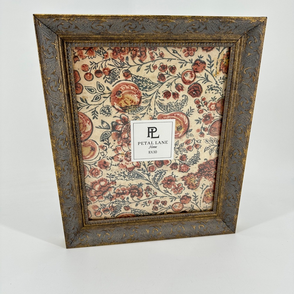 Petal Lane Home Ornate Bronze and Gold Scroll 8x10 Picture Frame